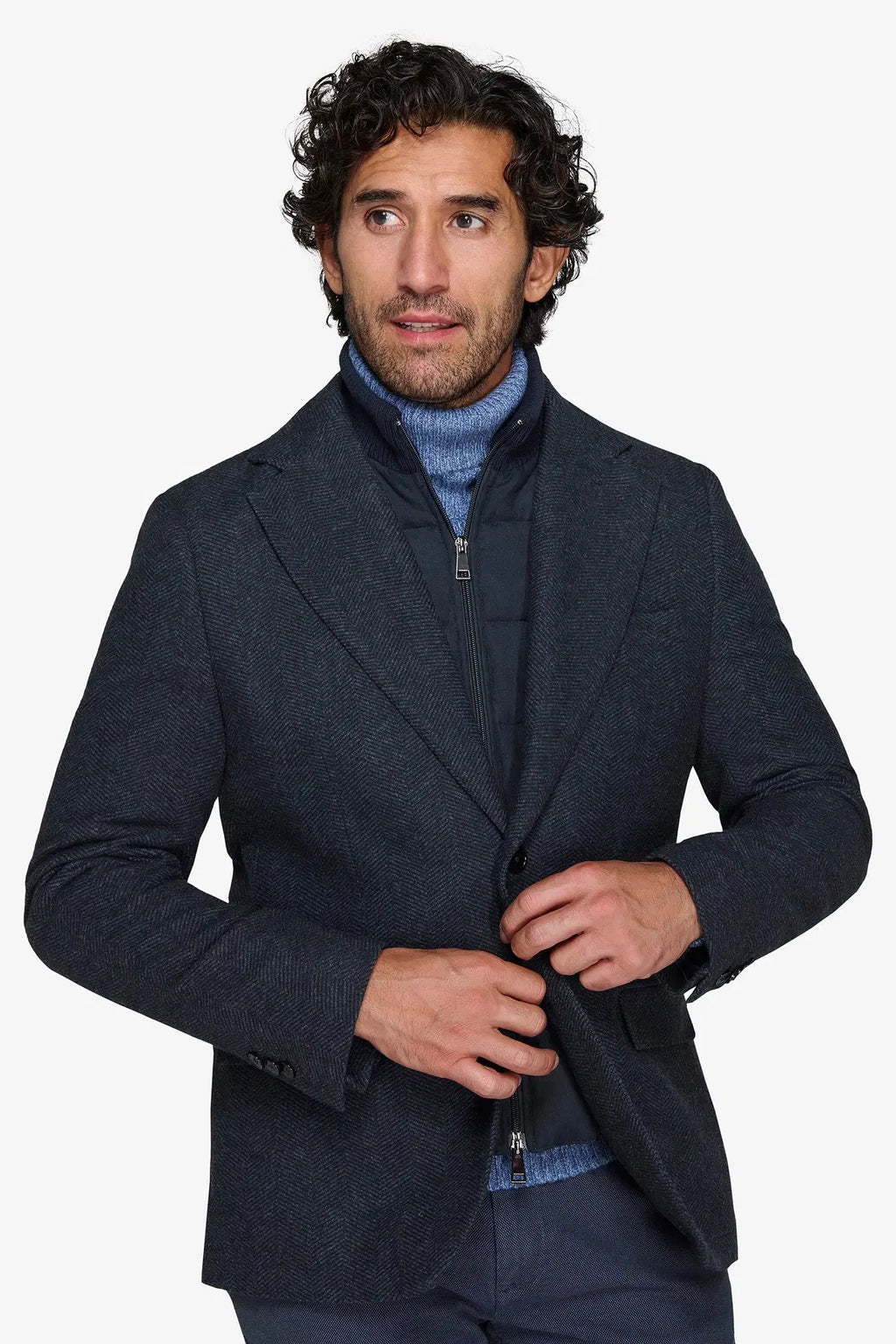 Sacou YUTG07-3015 Albastru