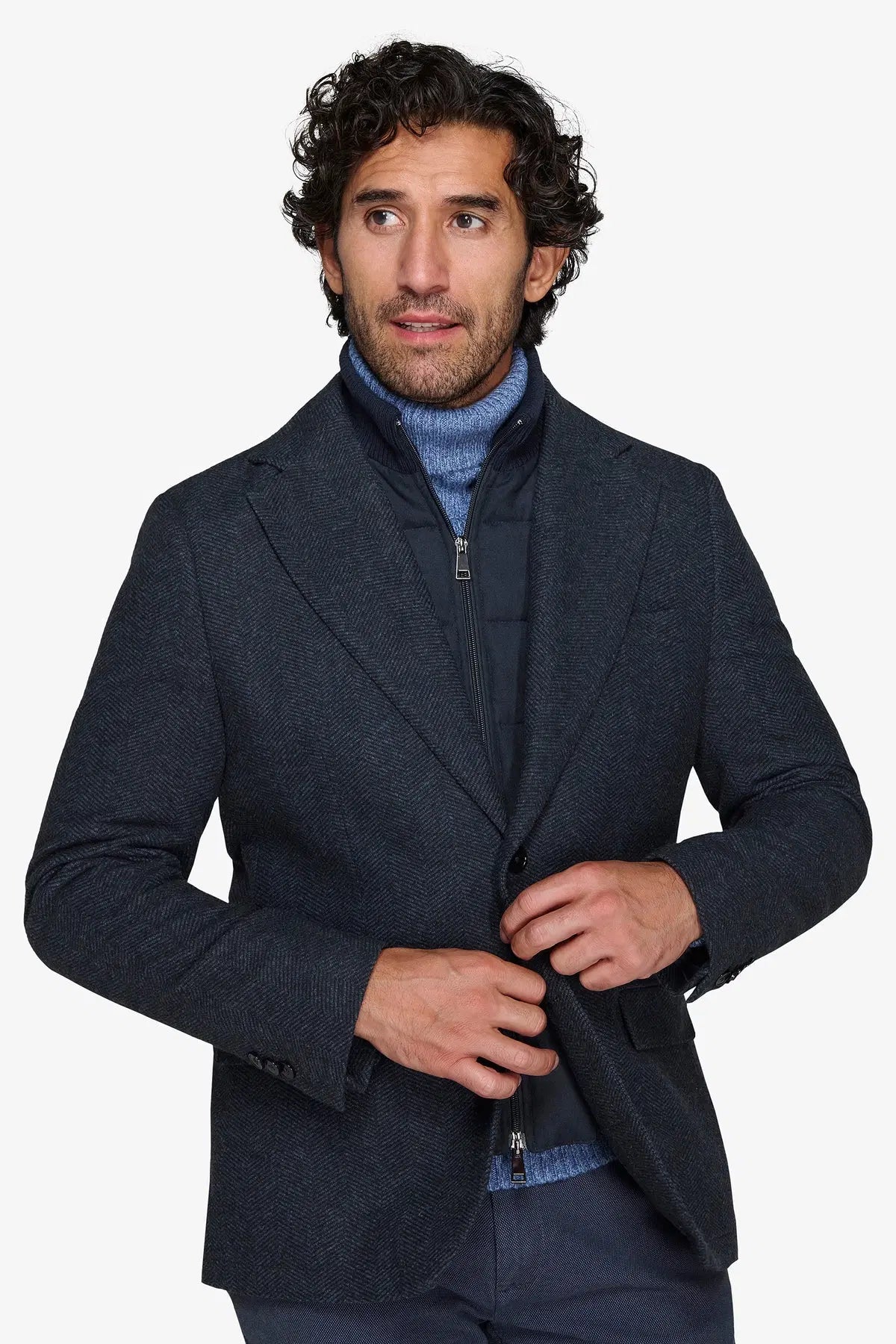 Sacou YUTG07-3015 Albastru