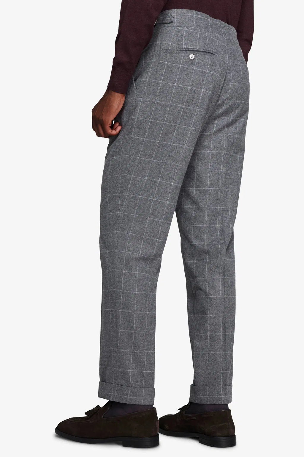 Pantaloni YUTP52-5064 Gri in carouri