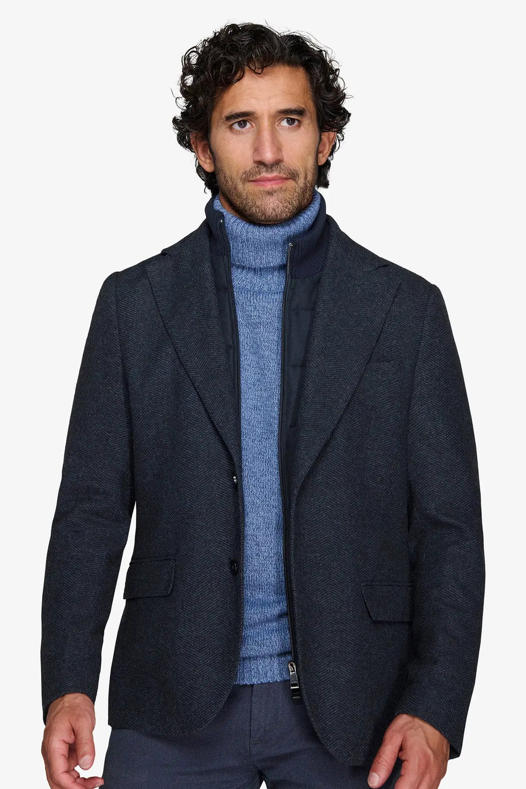 Sacou YUTG07-3015 Albastru